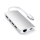 Stacja dokująca do laptopa Satechi Aluminium Adapter V2 (USB-C, 3xUSB-A, 4K HDMI, mSD) (silver)